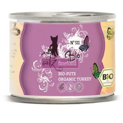 catz finefood Bio No 511 Pute | 6X 200g Katzenfutter nass von catz finefood