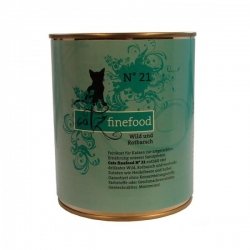 catz finefood No. 21 Wild & Rotbarsch 800g - Sie erhalten 6 Packung/en; Packungsinhalt 0,8 kg von catz finefood