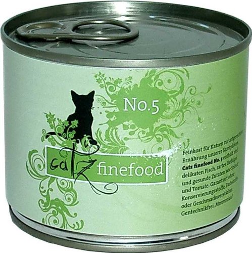 catz finefood No.5 Lachs 200 g - Sie erhalten 6 Packung/en; Packungsinhalt 200 g von catz finefood
