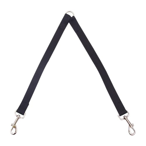 Doppelleine für Hunde, Trainingsleine, 2 Hundeleine, Nylon, Welpenleine, Hundetrainer-Leine, schwarz, Welpenleine mit Doppelclips Doppelleine für Hunde, Trainingsleine, 2 Hundeleine, Nylon, Welpenleine, Hundetrainer-Leine, schwarz, Welpenleine mit Doppelclips von ccHuDE