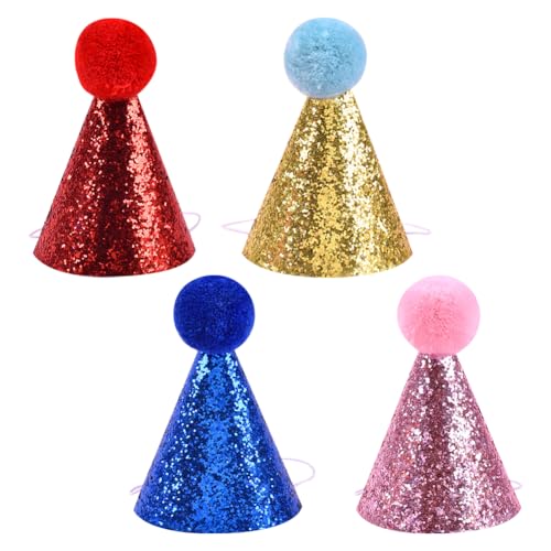 Geburtstagshüte für Hunde und Katzen, Glitzerkegel, Partyhüte, niedliche Haustier-Kopfbedeckung, Kätzchen, Welpen, Stirnband, Hüte mit elastischer Kordel für kleine, mittelgroße Hunde, Katzen, Geburtstagshüte für Hunde und Katzen, Glitzerkegel, Partyhüte, niedliche Haustier-Kopfbedeckung, Kätzchen, Welpen, Stirnband, Hüte mit elastischer Kordel für kleine, mittelgroße Hunde, Katzen, von ccHuDE