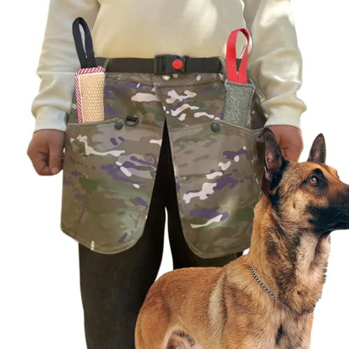 ccotikosee Hundetrainingstasche, Taillenschürze für Handler, Haustier-Trainer-Weste für Damen und Herren, mit Hundespaziergängen, Bauchtasche, freihändig mit mehreren großen tiefen Taschen ccotikosee Hundetrainingstasche, Taillenschürze für Handler, Haustier-Trainer-Weste für Damen und Herren, mit Hundespaziergängen, Bauchtasche, freihändig mit mehreren großen tiefen Taschen von ccotikosee