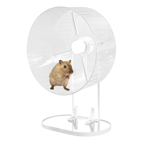 Acrylic Pet Wheel, Dwarf Hamster Spinner, Silent and Smooth Operations, Sturdy Hamster Wheel with Stable and No Wobble Design for Small Pets in Any Habitat, 1 Piece Acrylic Pet Wheel, Dwarf Hamster Spinner, Silent and Smooth Operations, Sturdy Hamster Wheel with Stable and No Wobble Design for Small Pets in Any Habitat, 1 Piece von ccuzs