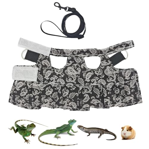 Bearded Dragon Harness, Adjustable Soft Vest with, Comfortable Reptile Walking Accessory, with Breathable Material for Lizards, Chameleons, Hamsters and Small Pets, 1 Set Bearded Dragon Harness, Adjustable Soft Vest with, Comfortable Reptile Walking Accessory, with Breathable Material for Lizards, Chameleons, Hamsters and Small Pets, 1 Set von ccuzs