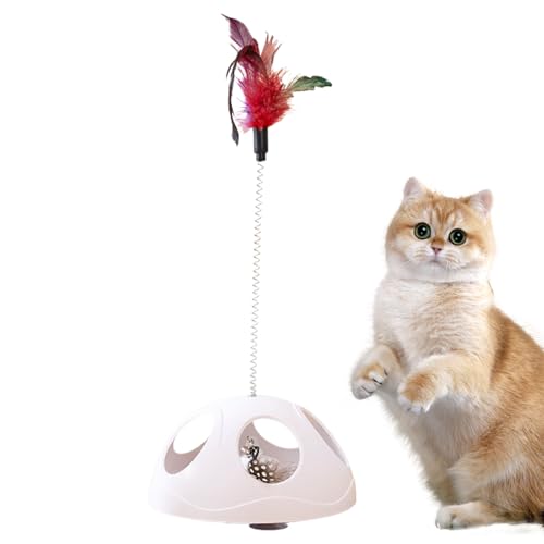 Cat Feather Toy, Interactive Suction Cup Toy, Spring Play Teaser, Exercise Training Tool, Boredom Relief Design, Compact Size, Kitten Home Window Perch, 16.3x10.4x10.4cm ABS Cat Feather Toy, Interactive Suction Cup Toy, Spring Play Teaser, Exercise Training Tool, Boredom Relief Design, Compact Size, Kitten Home Window Perch, 16.3x10.4x10.4cm ABS von ccuzs