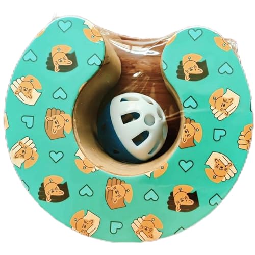 ccuzs Cat Scratch Accordion Toy, Interactive Indoor Cat Toy, Reversible Kitten Scratching Pad, Corrugated Paper Design, Eco-Friendly & Durable, (24x24x10cm), for Pets Playtime von ccuzs
