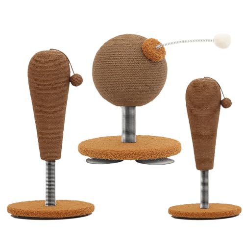 Cat Scratching Ball, Suction Cup Sisal Scratcher, Interactive Exercise Toy, Durable Jute Material, Space-Saving Design, Ideal for Apartments, Living Rooms, Bedrooms, Indoor Cats Cat Scratching Ball, Suction Cup Sisal Scratcher, Interactive Exercise Toy, Durable Jute Material, Space-Saving Design, Ideal for Apartments, Living Rooms, Bedrooms, Indoor Cats von ccuzs