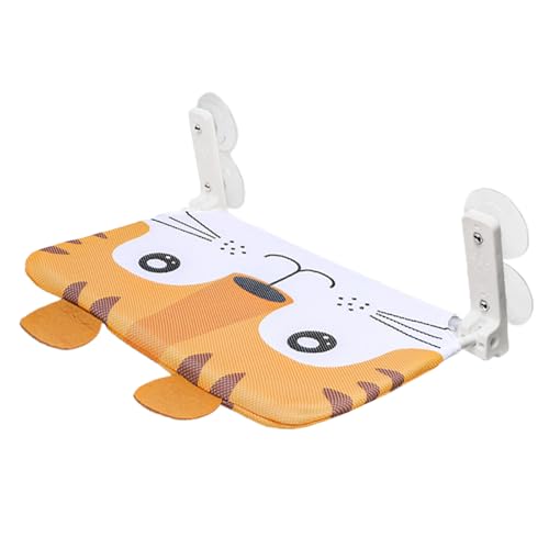 Ccuzs Suction Cup Cat Bed Window, Cartoon Hammock Shelf With Detachable Design, Secure Cat Lounger For Glass Window, Doors, And Smooth Surfaces, 11.81 x 17.72 x 1.97in von ccuzs