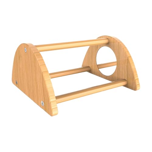 Chick Perch, Tiny Chick Perch with Mirror, Interactive Wood Chicken Roosting Bar, Rooster Training Toy, Perfect for Coop, Hen House, Poultry Supplies, 7.87x5.51x3.54 Inches von ccuzs