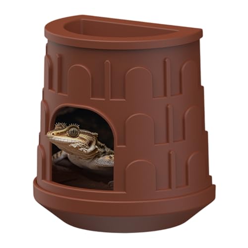 Komfortable reptile Hide, Lizard Hiding House, Removable Habitat Decoration with Sturdy and Safe Materials for Tree Frogs or Iguanas, 5.12x4.72x3.23 Inches von ccuzs