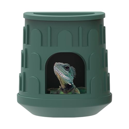 Komfortable reptile Hide, Lizard Hiding House, Removable Habitat Decoration with Sturdy and Safe Materials for Tree Frogs or Iguanas, 5.12x4.72x3.23 Inches von ccuzs
