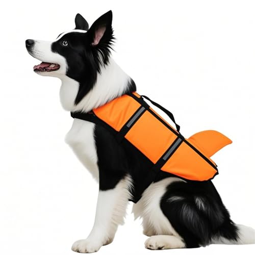 Pet Safety Swim Jacket for Dogs, Lightweight Floatation Vest, Adjustable Dog Water Suit, Reflective Pet Float Coat, Secure Fit Puppy Life Preserver, 1 Piece von ccuzs