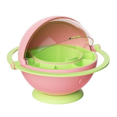 Silkworm Breeding Box, Portable Hatching Container, 9.25x9.53x7.17 Inches Clear Observation Habitat, Educational Cage for Nature Study, School Classroom, Pink, Blue von ccuzs