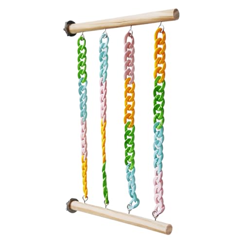Sugar Glider Climbing Toys, Chew-Proof Pet Swing Rack, Cage Enrichment Decor, Boredom Relief Exercise Accessory, for Small Animal Chewing and Climbing Play, 30x20x1.5cm Wood Sugar Glider Climbing Toys, Chew-Proof Pet Swing Rack, Cage Enrichment Decor, Boredom Relief Exercise Accessory, for Small Animal Chewing and Climbing Play, 30x20x1.5cm Wood von ccuzs