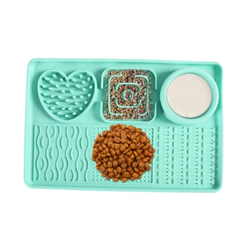 ccuzs Cat, Dog Slow Feeder, Silicone Pet Toy, Interactive Calming Aid Interactive Enrichment, Blue Ideal for Crate Travel Indoor Use, 11.81x7.87 Inches ccuzs Cat, Dog Slow Feeder, Silicone Pet Toy, Interactive Calming Aid Interactive Enrichment, Blue Ideal for Crate Travel Indoor Use, 11.81x7.87 Inches von ccuzs
