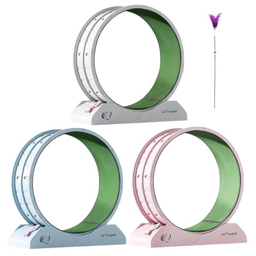 ccuzs Cat Exercise Wheel, Kitten Fitness Treadmill, Sturdy Build Low Noise Design Small Size, Indoor Running Wheel Ideal for Weight Management and Play, 28.94 Inches von ccuzs