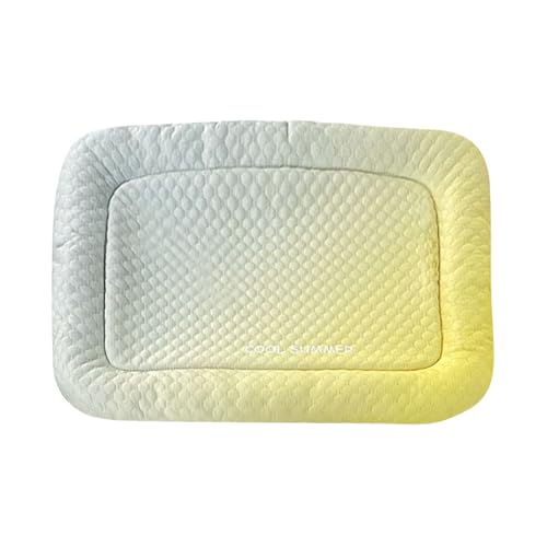 ccuzs Cooling Dog Mat, Pet Chill Pad, Portable Breathable Bed, Soft Washable Surfaces Lightweight Design for Crate, Floor, Sofa, Travel, Living Room, Kennel Use, 19.69x15.75 Inches von ccuzs