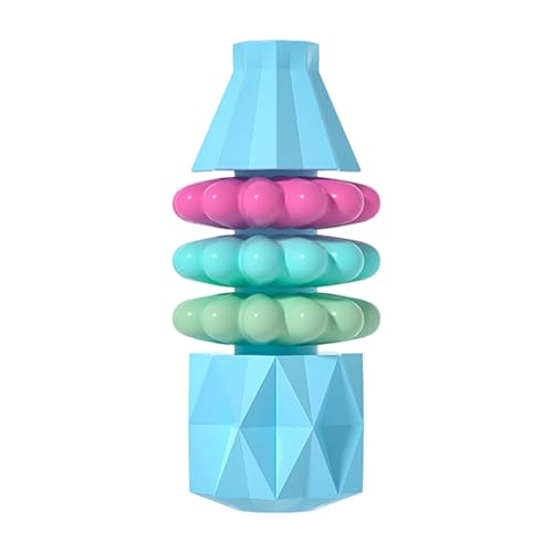ccuzs Dog Chew Toys, Puppy Teething Aid, Vase-Shaped Design, Interactive Boredom Buster, Oral Care Training Tool, 2 Pack, Home, Play, Training Use, 10.5x4.5x4.5cm Orange Blue von ccuzs