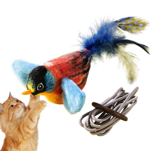 ccuzs Flapping Bird Cat Toy, Rechargeable Automatic Sparrow Toy, Realistic Wing Motion, Interactive Entertainment for Indoor Cats, Portable Pet Play Companion, 9.45x9.06x2.36 Inches ccuzs Flapping Bird Cat Toy, Rechargeable Automatic Sparrow Toy, Realistic Wing Motion, Interactive Entertainment for Indoor Cats, Portable Pet Play Companion, 9.45x9.06x2.36 Inches von ccuzs