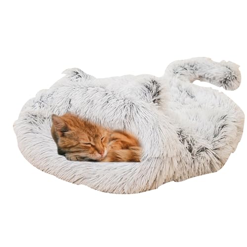 ccuzs Haustierschlafsack, Katzenhöhle, robustes Hunde-Schlafnest, dekoratives warmes Haustierbett, 55 x 55 x 15 cm, für kleine, mittelgroße Haustiere, Katzen, Hunde, drinnen, Wohnzimmer, Weiß ccuzs Haustierschlafsack, Katzenhöhle, robustes Hunde-Schlafnest, dekoratives warmes Haustierbett, 55 x 55 x 15 cm, für kleine, mittelgroße Haustiere, Katzen, Hunde, drinnen, Wohnzimmer, Weiß von ccuzs