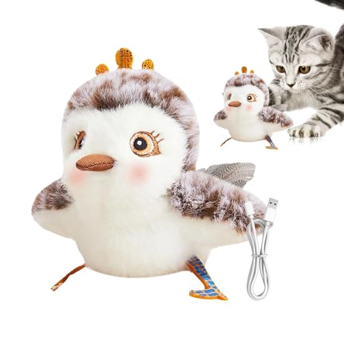 ccuzs Interactive Realistic Bird Cat Toy, Electric Flapping Wings Cat Toy, Creative Kitten Exercise Toy for Indoor Cats, Fun Cat Entertainment for Home Use 3.94x3.94 inches von ccuzs