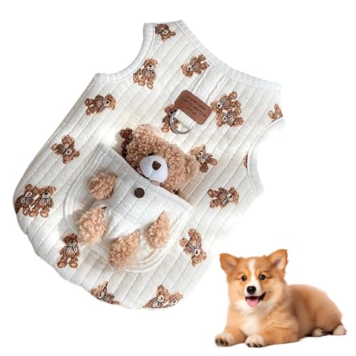 ccuzs Pet Cold Weather Coat, Dog Warm Clothes, Comfortable Warm Cozy, Winter Dog Jacket, Bear Design Cool Temperature Vest for Furbabies, Perfect Outdoor Activities, 11.81 in ccuzs Pet Cold Weather Coat, Dog Warm Clothes, Comfortable Warm Cozy, Winter Dog Jacket, Bear Design Cool Temperature Vest for Furbabies, Perfect Outdoor Activities, 11.81 in von ccuzs