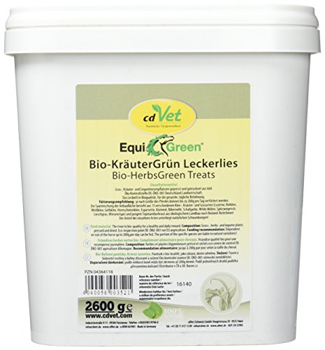 EquiGreen Bio-KräuterGrün Leckerlis 2,6kg EquiGreen Bio-KräuterGrün Leckerlis 2,6kg von cdVet