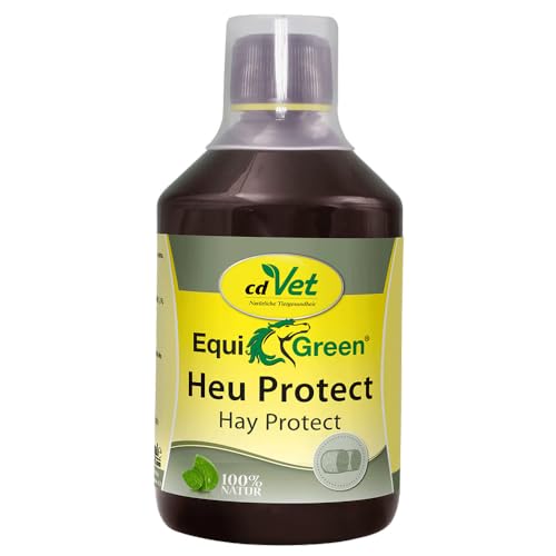 EquiGreen Heu Protect 500 ml | Ergänzungsfuttermittel für Pferde - Spray für EIN pilzfeindliches Heu - von cdVet