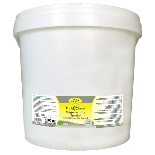 EquiGreen Magenschutz Spezial 4 kg | Ergänzungsfuttermittel für Pferde - Säurepuffer, Schleimhautschutz und Toxinbindung - fütterungsbedingte Unterstützung zur Regeneration des Magen-Darm-Traktes von cdVet