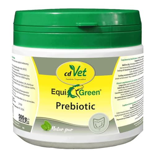 EquiGreen Prebiotic 500 g | Ergänzungsfuttermittel für Pferde zur fütterungsbedingten Unterstützung für eine stabile Verdauung von cdVet