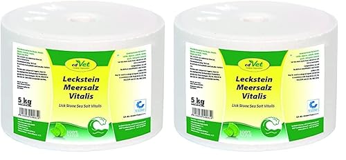 Leckstein Meersalz Vitalis 5 kg (Packung mit 2) von cdVet