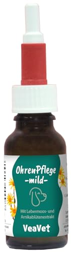 VeaVet Ohrenpflege mild 20ml - natürliche Pflege für Hunde und Katzen von cdVet