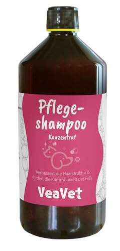 VeaVet Pflegeshampoo 1l - mildes Shampoo für Hunde & Katzen von cdVet
