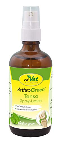 cdVet ArthroGreen Tenso Spray-Lotion 100ml| Natürlich gesunde Gelenke für Tiere von cdVet