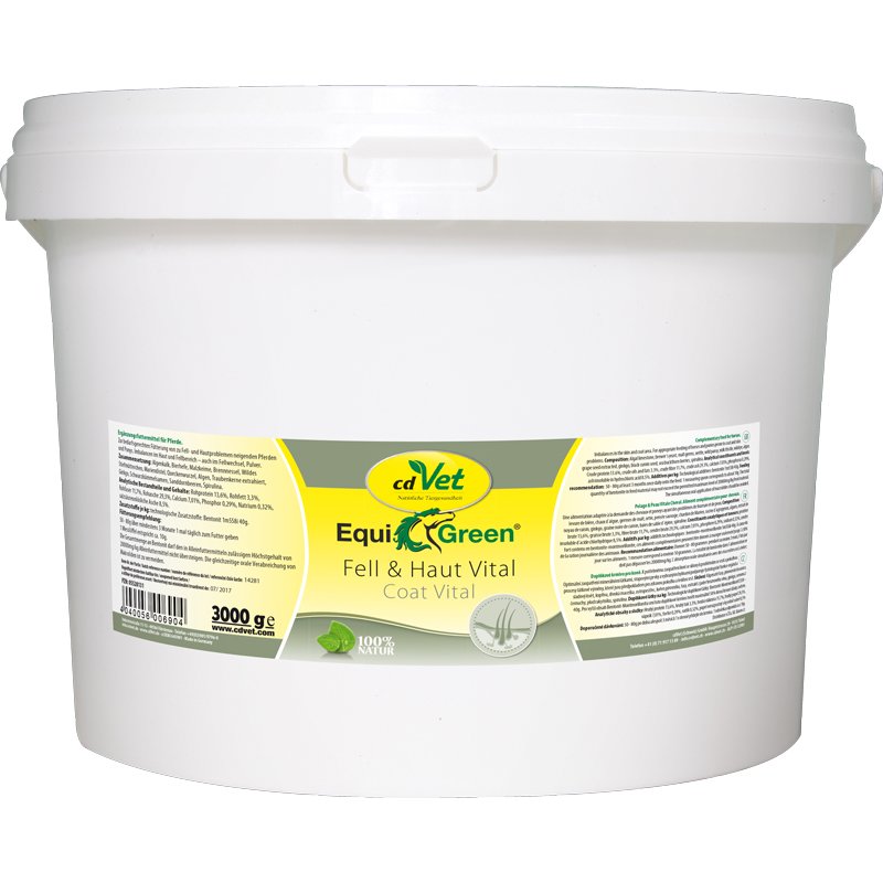 cdVet EquiGreen Fell & Haut Vital Pferd - 25 kg (18,40 € pro 1 kg) von cdVet