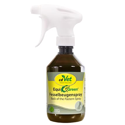 cdVet EquiGreen Fesselbeugenspray 250 ml | Pflegespray für Pferde zur intensiven Pflege und zum Schutz der Fesselbeugen von cdVet
