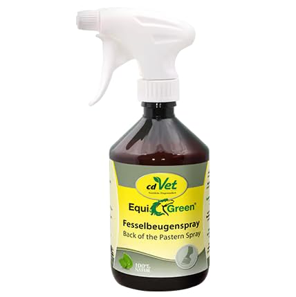 cdVet EquiGreen Fesselbeugenspray 500 ml | Pflegespray für Pferde zur intensiven Pflege und zum Schutz der Fesselbeugen von cdVet