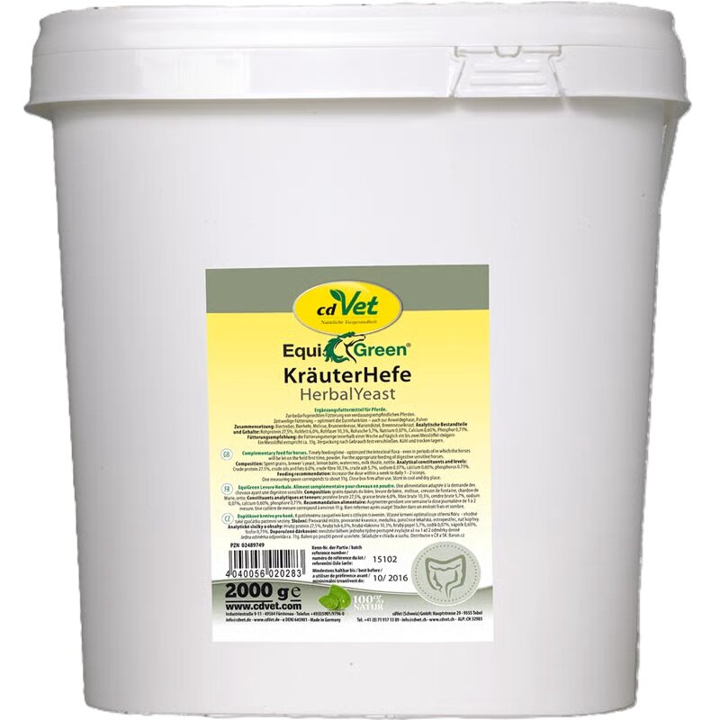 cdVet EquiGreen Kr�uterhefe - 2 kg (17,74 € pro 1 kg) von cdVet