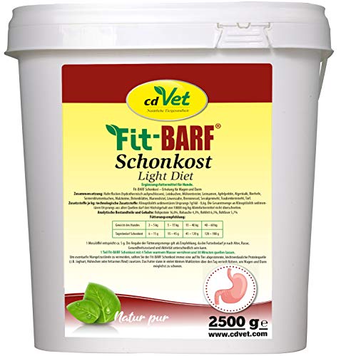 cdVet Fit-Barf Schonkost, 1er Pack (1 x 2500 g) von cdVet