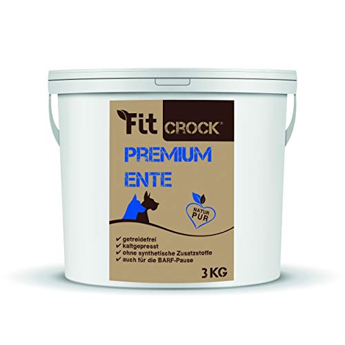 cdVet Fit-Crock Hundefutter trocken Premium Ente Mini 3 kg, getreidefrei von cdVet