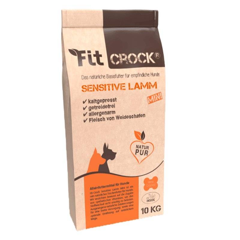 cdVet Fit-Crock Sensitive Lamm Mini - 10 kg (7,00 € pro 1 kg) von cdVet