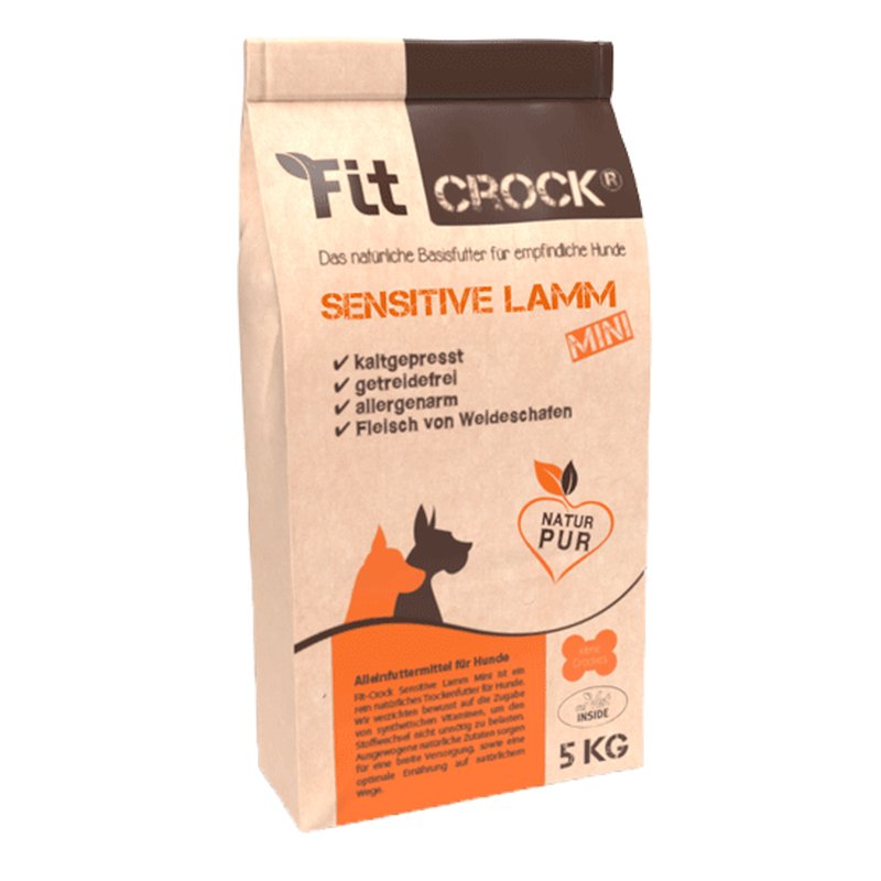 cdVet Fit-Crock Sensitive Lamm Mini - 5 kg (7,40 € pro 1 kg) von cdVet