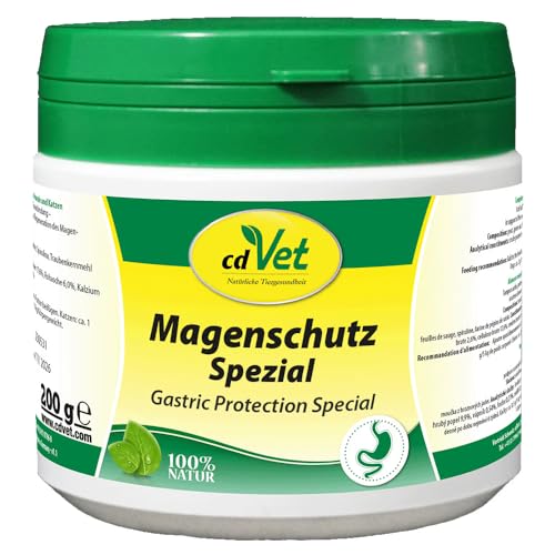 cdVet Magenschutz Spezial 200 g - Fütterungsbedingte Unterstützung zur Regeneration des Magen-Darm-Traktes - Säurepuffer, Schleimhautschutz und Toxinbindung für Hunde und Katzen cdVet Magenschutz Spezial 200 g - Fütterungsbedingte Unterstützung zur Regeneration des Magen-Darm-Traktes - Säurepuffer, Schleimhautschutz und Toxinbindung für Hunde und Katzen von cdVet