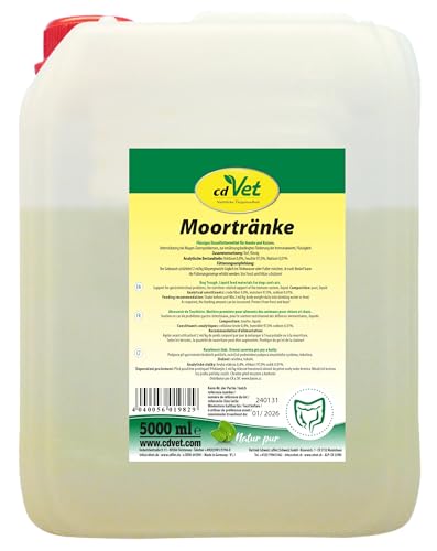 cdVet Moortränke 5 Liter | Reines Naturmoor für Hunde und Katzen - organische Substanz aus Urpflanzen von cdVet