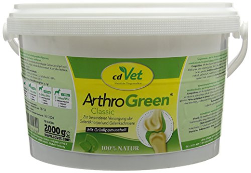 cdVet ArthroGreen Classic 2000g - Nahrungsergänzung zur Unterstützung der Gelenke für Hund und für Katze durch Vitamine und Mineralien cdVet ArthroGreen Classic 2000g - Nahrungsergänzung zur Unterstützung der Gelenke für Hund und für Katze durch Vitamine und Mineralien von cdVet