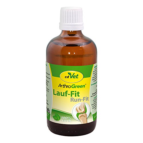 cdVet Naturprodukte ArthroGreen Lauf-Fit 100ml - Nahrungsergänzung zur Unterstützung der Gelenke für Pferd, Hund und Katze mit Kräutern von cdVet