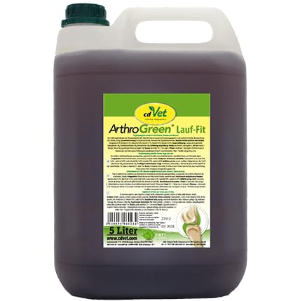 cdVet ArthroGreen Lauf-Fit 5l - natürliche und effektive Nahrungsergänzung zur Unterstützung der Gelenke für Pferd, Hund und Katze mit Kräutern cdVet ArthroGreen Lauf-Fit 5l - natürliche und effektive Nahrungsergänzung zur Unterstützung der Gelenke für Pferd, Hund und Katze mit Kräutern von cdVet