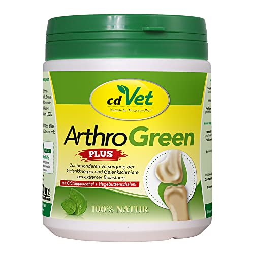 cdVet ArthroGreen Plus 330g - natürliche und effektive Nahrungsergänzung zur Unterstützung der Gelenke für Hund und für Katze durch Vitamine und Mineralien von cdVet