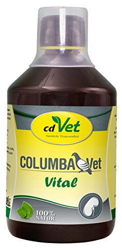 cdVet Naturprodukte ColumbaVet Vital 500 ml -Tauben - Ergänzungsfuttermittel - Versorgung der Entgiftungsorgane (Leber und Nieren) - Stoffwechselvorgänge - Haut und Federn - Verdauungsorgane - von cdVet