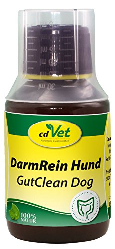 cdVet Naturprodukte DarmRein Hund 100 ml - Hund - Ergänzungsfuttermittel - Unterstützung der Futteraufnahme + der natürlichen Darmflora - Verdauungsstörungen - Durchfall - Brechreiz - Darmprobleme - von cdVet